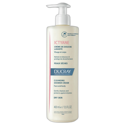 【Ducray】Crème de Douche Hydratante Ictyane pour Peau Sèche 400 mL <13.5 fl oz>