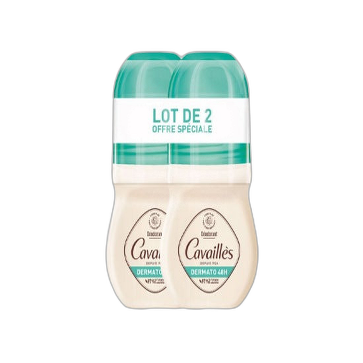 【Rogé Cavaillès】Dermato Deodorant 48H Roll-On 50 mL <1.7 fl oz> 2pc Set