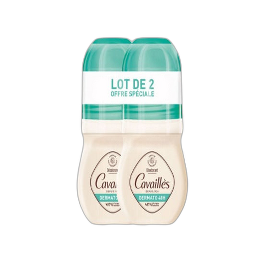 【Rogé Cavaillès】Dermato Deodorant 48H Roll-On 50 mL <1.7 fl oz> 2pc Set