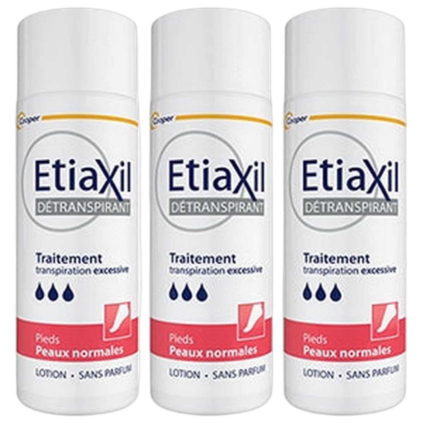 【Etiaxil】TRAITEMENT DETRANSPIRANT LOTION PIEDS PEUX NORMAL 100ml <3.4 fl oz> 3pc