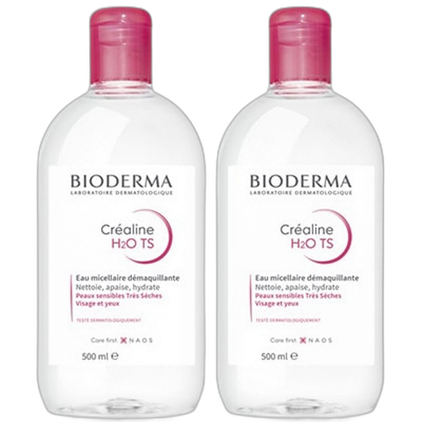 【Bioderma】Créaline TS H2O 500 mL <16.9 fl oz> 2pc Set