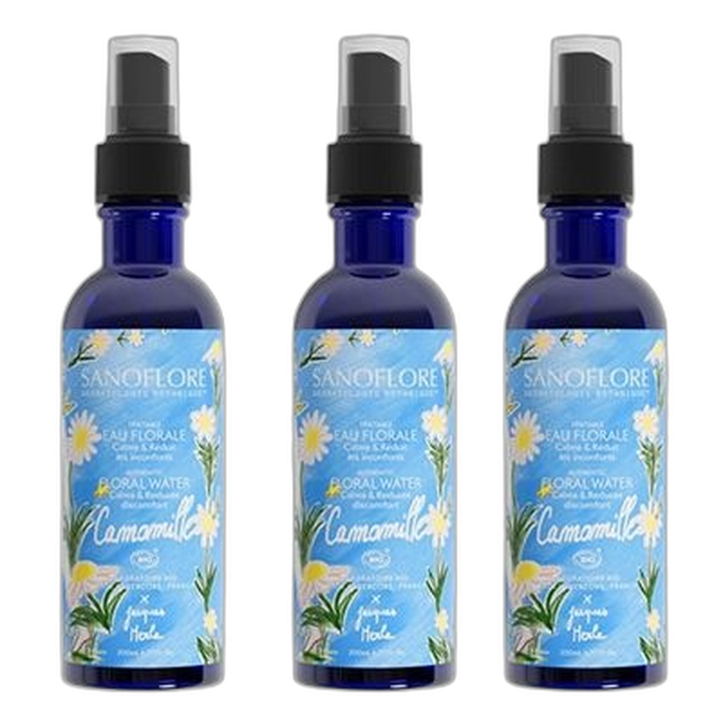 【Sanoflore】Véritable Eau Florale de Camomille 200 mL <6.8 fl oz> Ensemble de 3 pièces