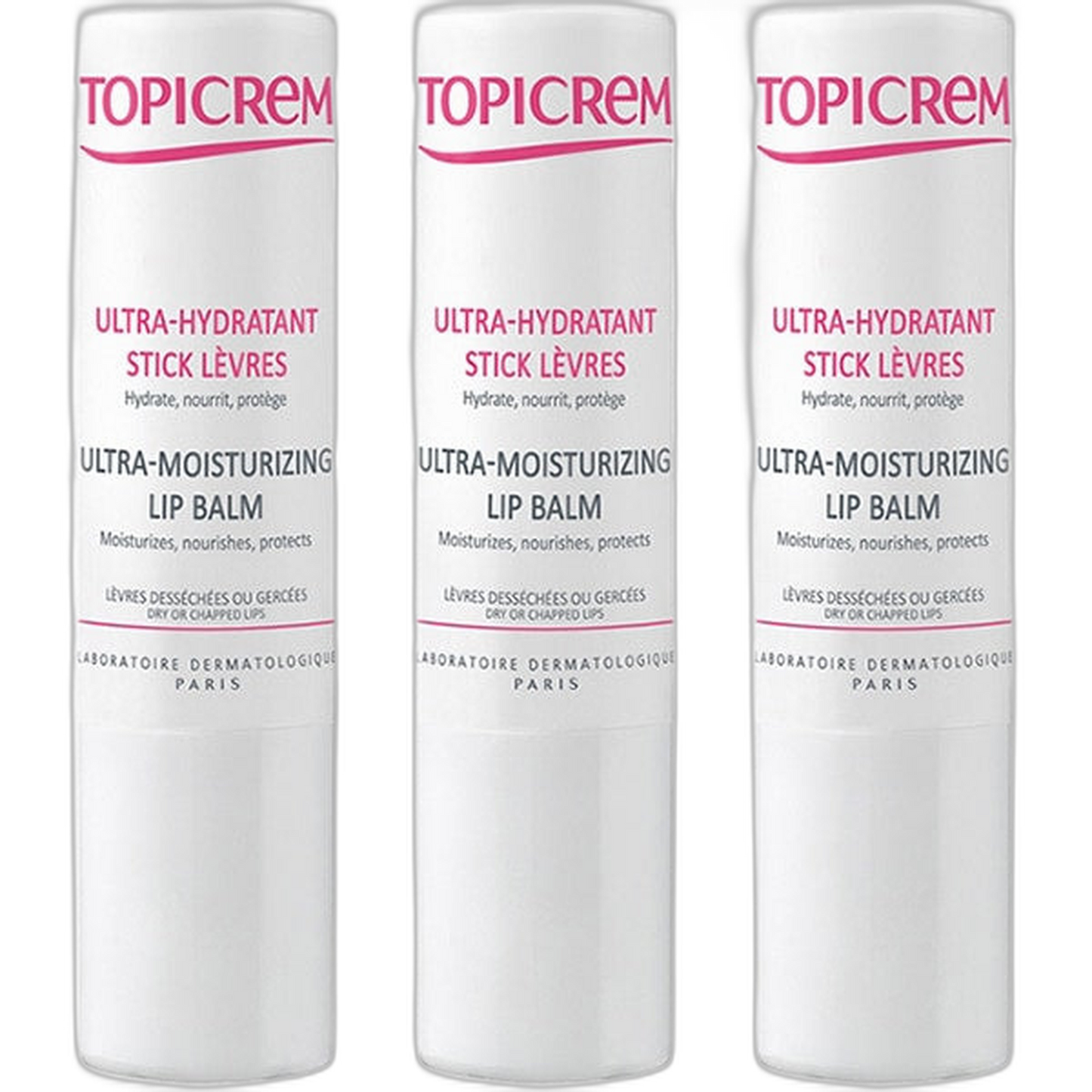 【Topicrem】Ultra-Hydrating Lip Stick 4 g <0.14 oz> 3pc Set