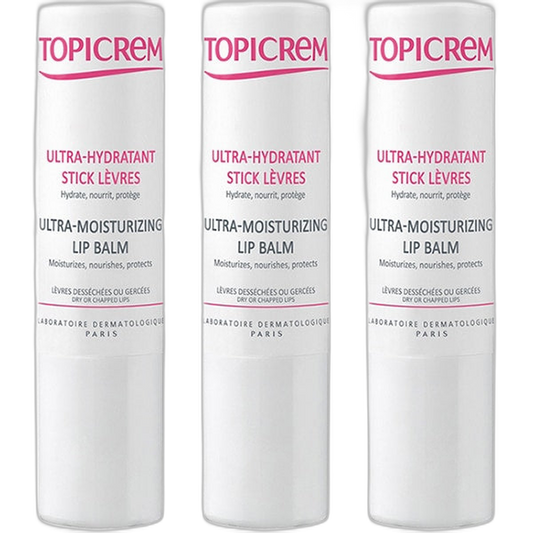 【Topicrem】Ultra-Hydrating Lip Stick 4 g <0.14 oz> 3pc Set