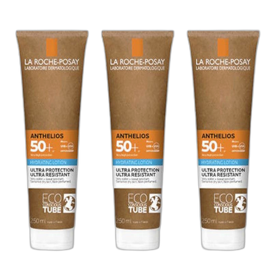 【La Roche-Posay】Anthelios XL SPF 50+ Hydrating Lotion 250 mL <8.5 fl oz> 3pc Set