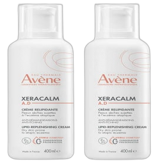 【Avène】Crème Relipidante Xeracalm A.D 400 mL <13.5 fl oz> ensemble de 2 pièces