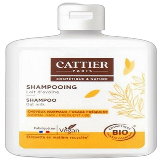 【Cattier】Shampoing Usage Fréquent - Solution au Yaourt avec Lait d'Avoine 250 mL <8.5 fl oz>