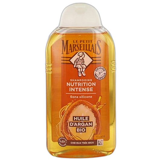【Le Petit Marseillais】Shampoing Nutrition Intense à l'Huile d'Argan Bio 250 mL