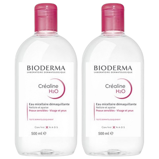 【BIODERMA】 CREALINE H2O 500ml  <16.9 fl oz> 2pc set