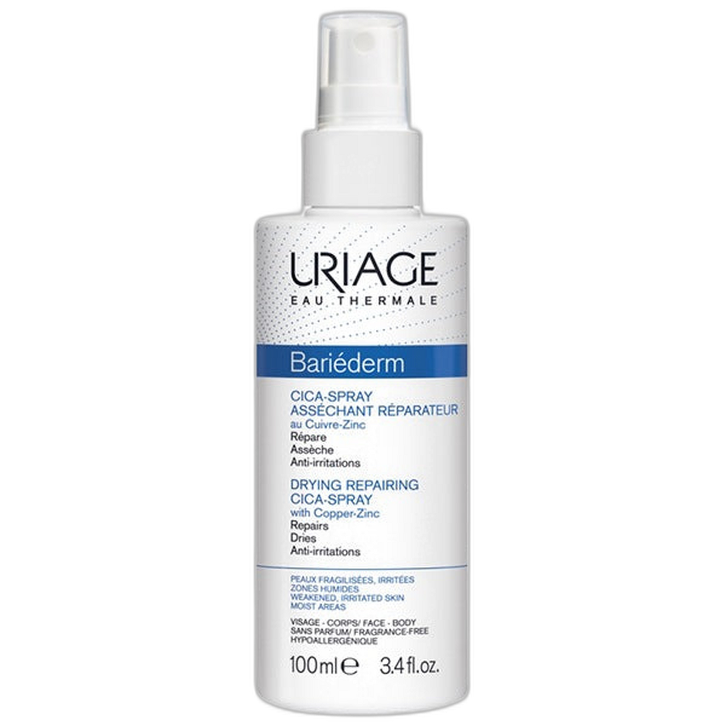 【Uriage】Bariéderm CICA 干燥修复喷雾含铜锌 100 mL <3.4 fl oz>