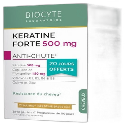 【BIOCYTE】Kératine Anti-Chute 5 Ampoules 3 pièces Set