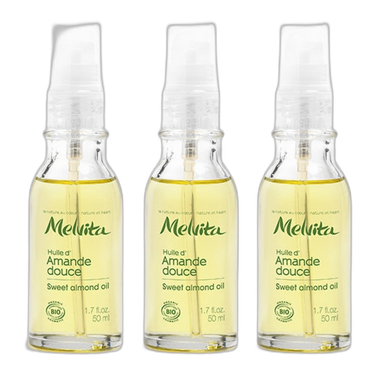【Melvita】Sweet Almond Oil 50 mL <1.7 fl oz> 3pc set