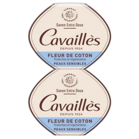 【Rogé Cavaillès】Extra Soft Cotton Flower Soap 250g <8.47 oz> 4pc set