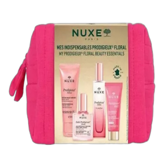 【NUXE】Prodigieux Floral Fabric Pouch My Essentials Set (4 Products)