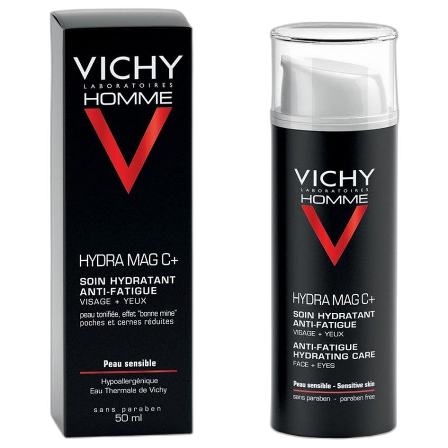 【Vichy】Homme Hydra Mag C+ Anti-Fatigue Moisturizing Care for Face & Eyes 50 mL <1.7 fl oz>