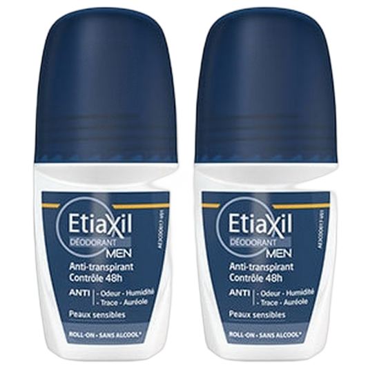 【Etiaxil】DEODRANT MEN ANTI-TRANSPIRANT ROLL-ON 48H SANS ALCHOOL  50ml <1.7 fl oz> 2pc