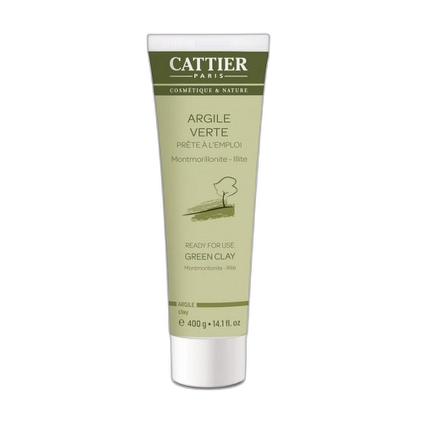 【Cattier】Ready-to-Use Green Clay 400 g <14.11 oz>