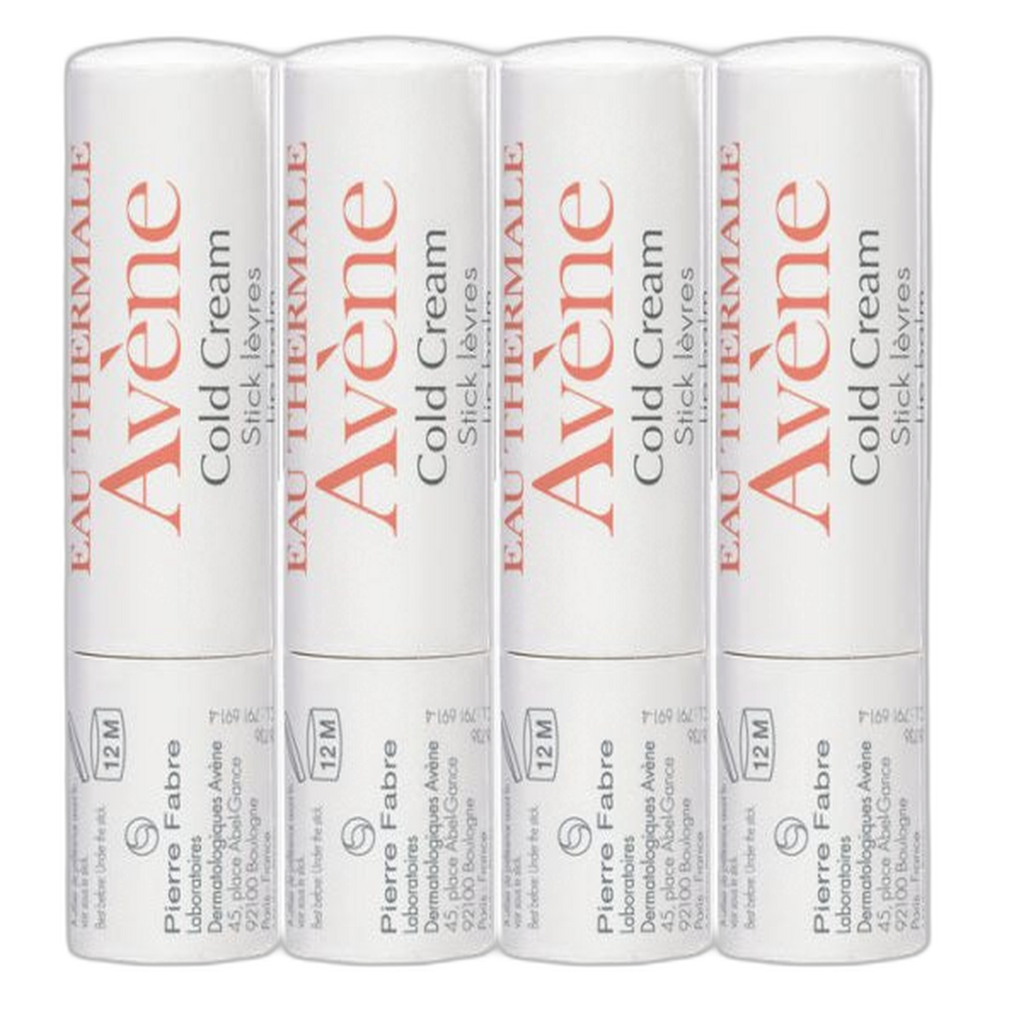 【Avène】콜드 크림 스틱 립밤 3 g <0.11 oz> 4개 세트