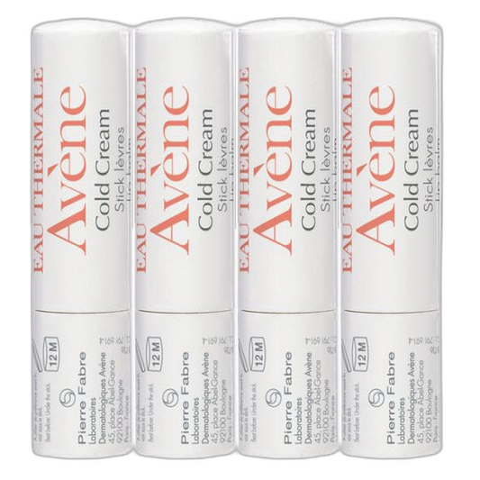 【Avène】Crème Cold Cream Stick Lèvres Baumes à Lèvres 3 g <0.11 oz> 4 pièces Set