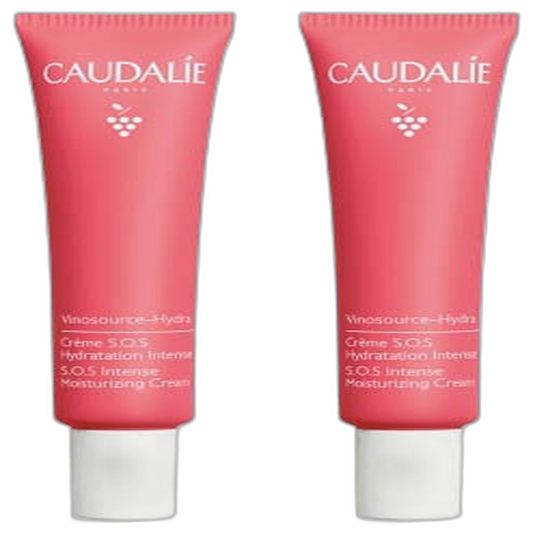 【Caudalie】Crème Hydratation Intense S.O.S Vinosource 40 mL <1.4 fl oz> 2 pièces set