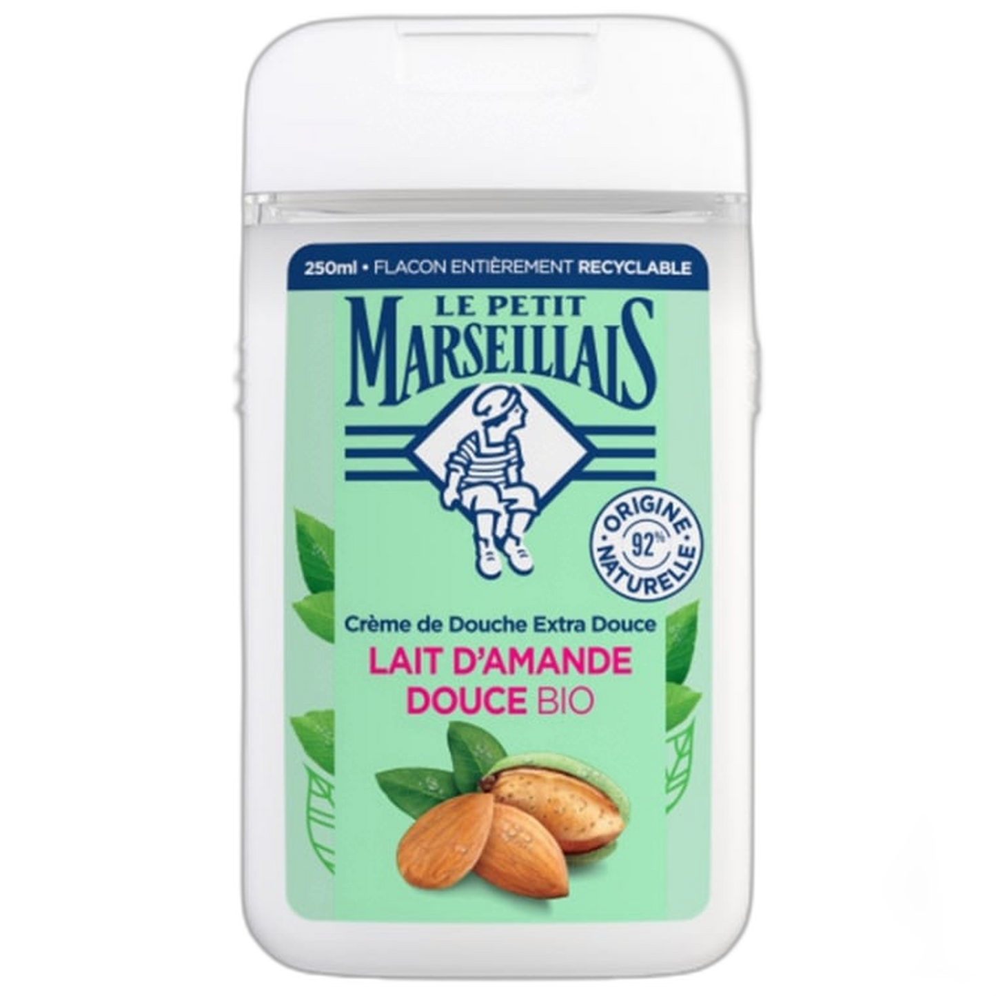 【Le Petit Marseillais】エクストラソフトクリーム シャワー アーモンドミルク 250 mL <8.5 fl oz>