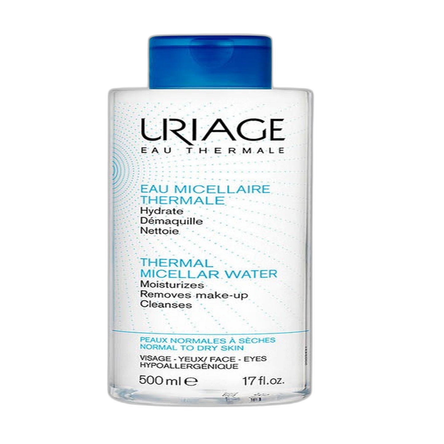 【Uriage】保湿ミセラーウォーター メイク落とし 250 mL <8.5 fl oz> 普通肌・乾燥肌用 500 mL