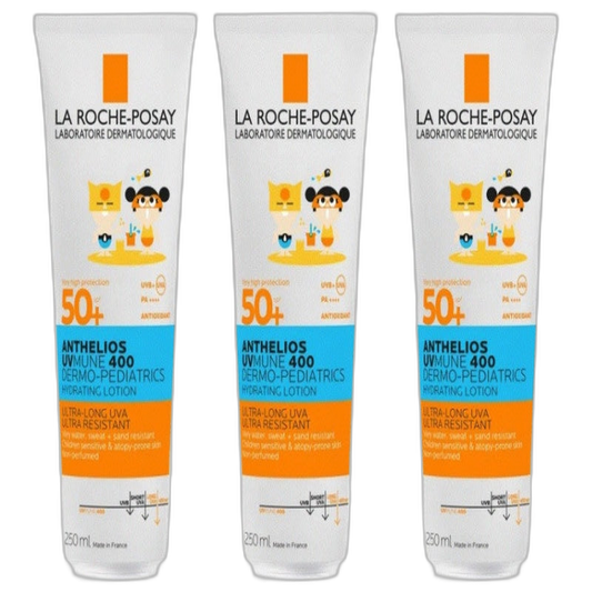 【La Roche-Posay】Anthelios Dermo-Pediatrics UVMun 400 SPF50+ Milk 250 mL <8.5 fl oz> 3pc Set