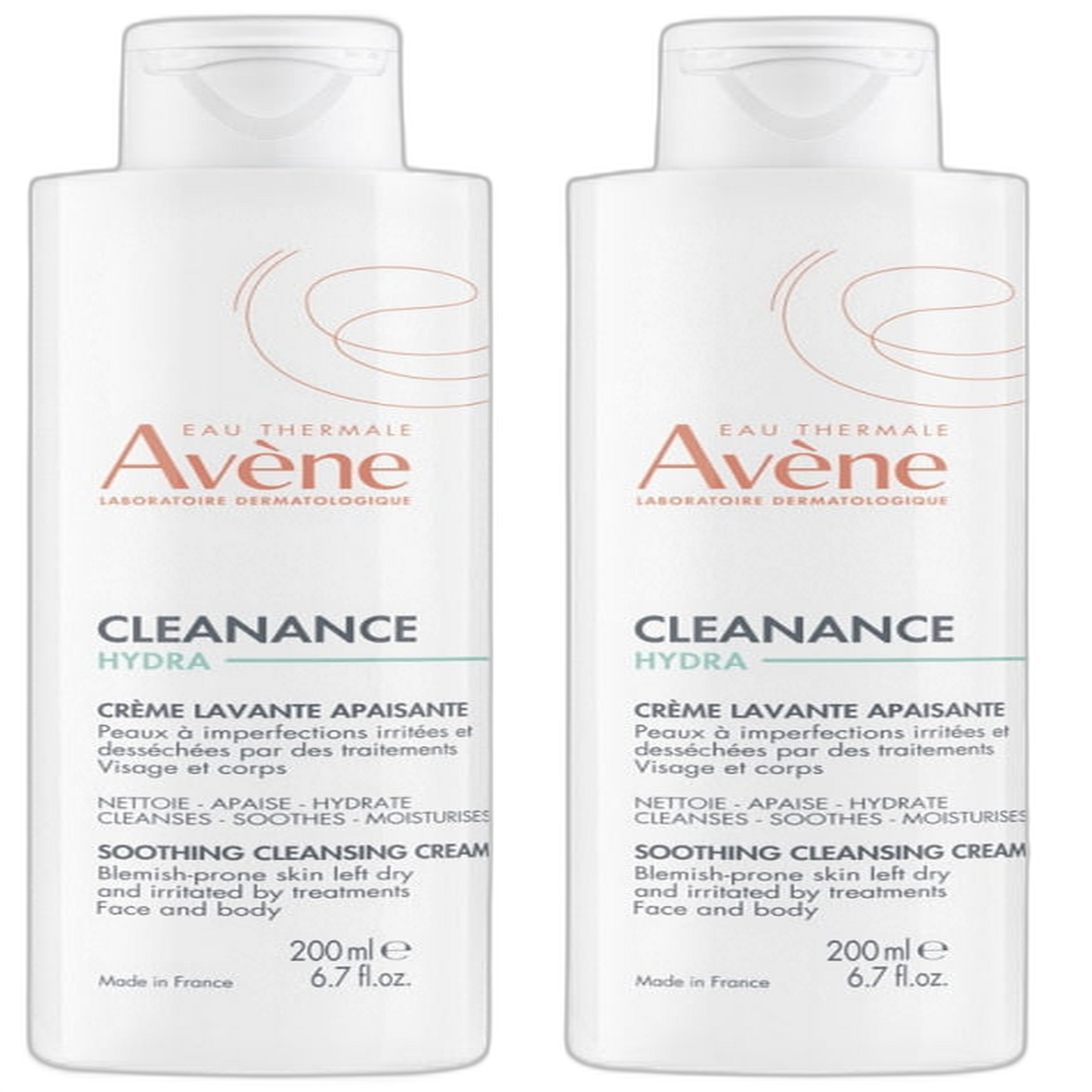 【Avène】清爽舒緩潔面乳 200 mL <6.8 fl oz> 2件組