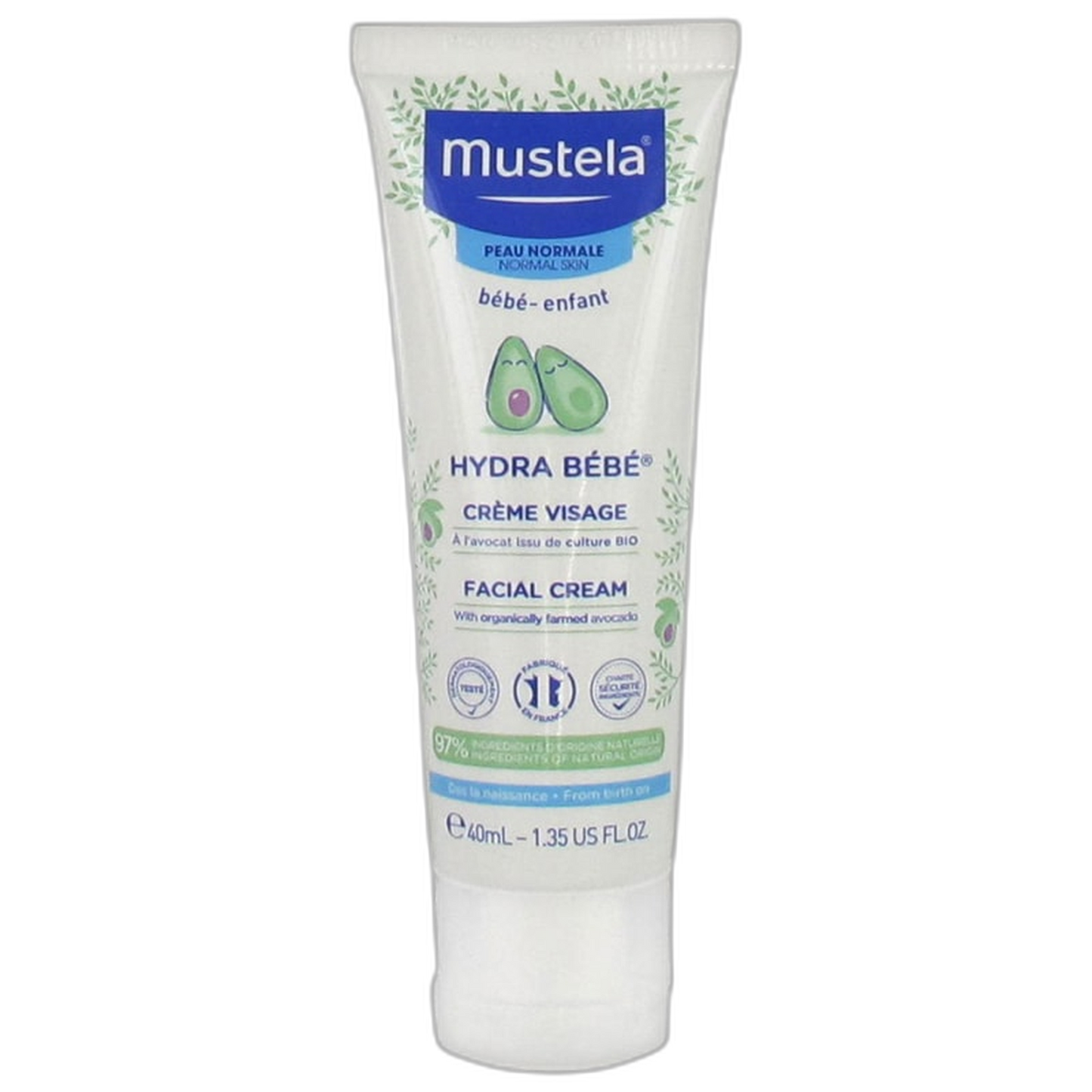 【Mustela】Hydra Bébé Avocado Face Cream 40 mL <1.4 fl oz>