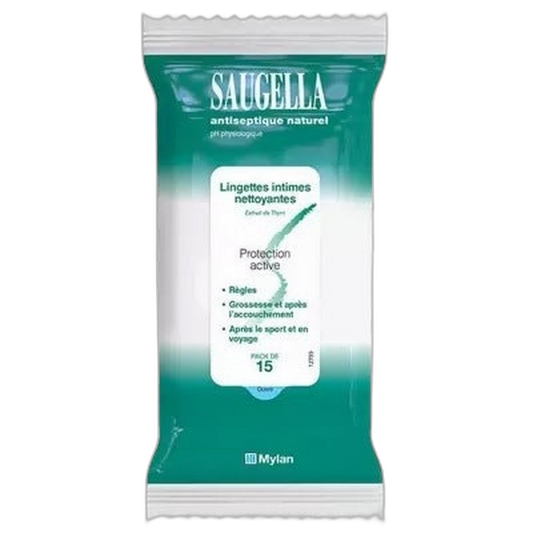【Saugella】Natural Antiseptic 15 Intimate Wipes