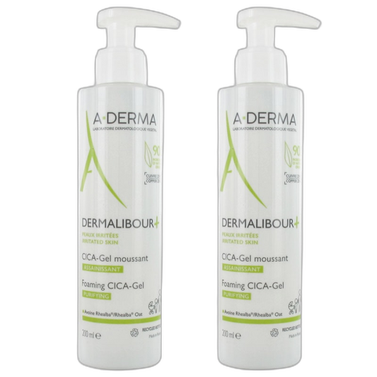 【A-DERMA】Dermalibour+ Cica-Foaming Gel 200 mL <6.8 fl oz> 2pc Set
