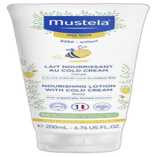 【Mustela】Lait Nourrissant avec Crème Cold Cream et Cire d'Abeille 200 mL <6.8 fl oz>