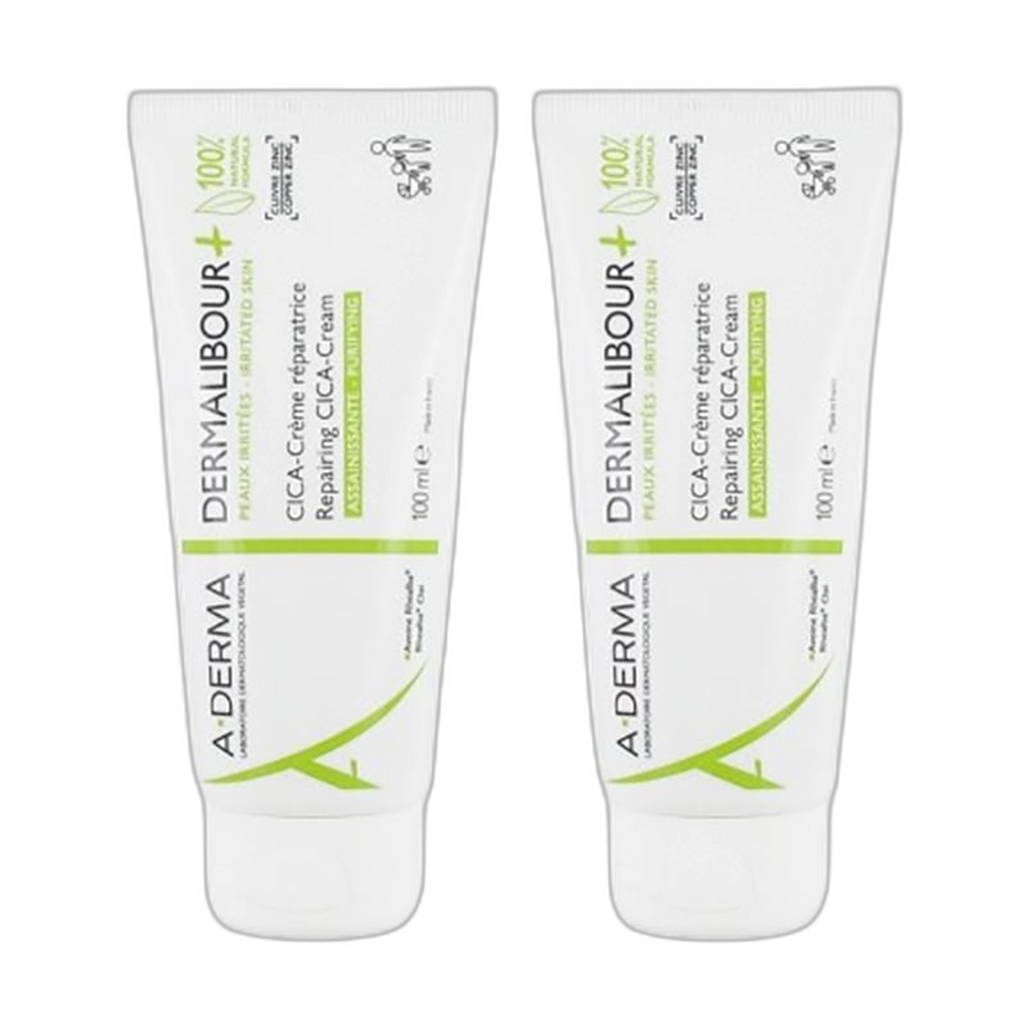 【A-DERMA】Dermalibour+ 修復淨化乳霜 100m <3.4 fl oz> 2件組