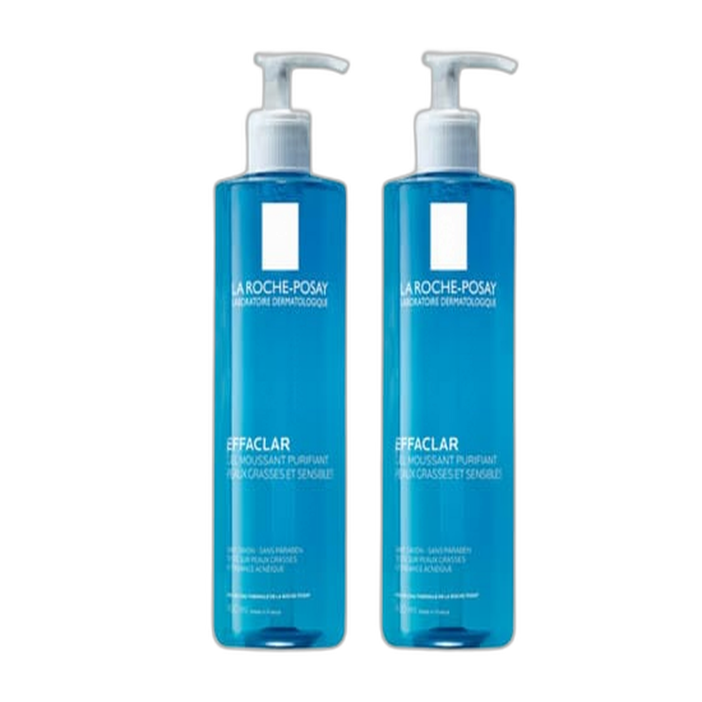 【La Roche-Posay】Gel Moussant Purifiant Effaclar Sans Savon 400 mL <13.5 fl oz> 2 pièces set