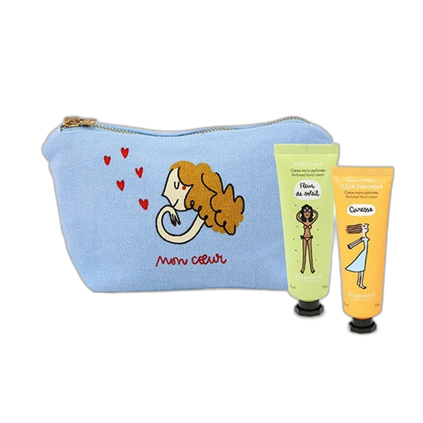 【Fragonard】Mon Coeur Hand Cream in Pouch (Verbena & Orange Blossom) 30 mL <1.0 fl oz> 2PCS 2pc