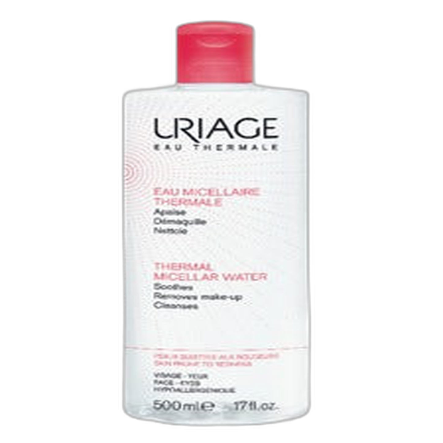 【유리아쥬】테르말 미셀라 워터 수분 공급 메이크업 제거 클렌징 (민감성 피부 홍조) 500 mL <16.9 fl oz>