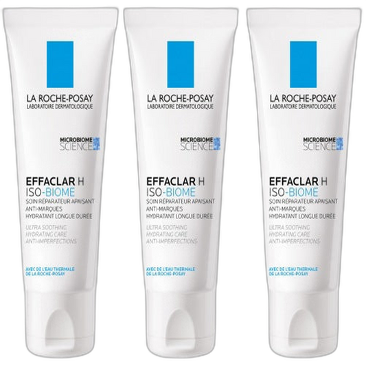 【La Roche-Posay】Soin Réparateur Apaisant Effaclar H Iso-Biom Anti-Marques 40 mL <1.4 fl oz> 3 pièces