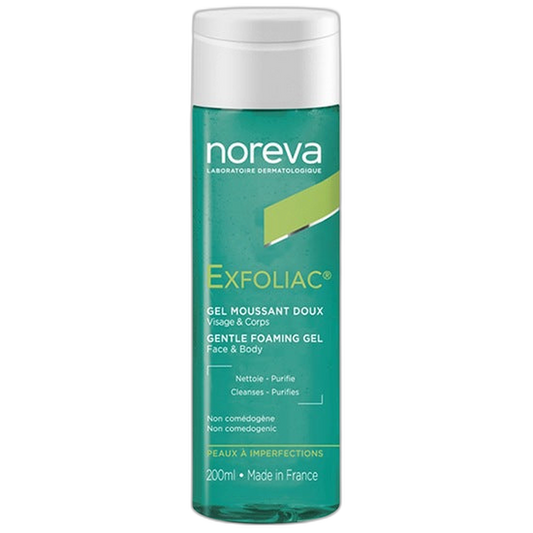 【Noreva】Gel Moussant Exfoliac Doux 200 mL <6.8 fl oz>