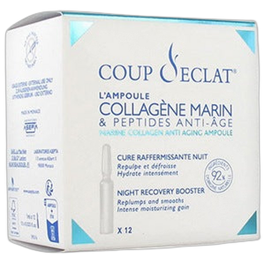 【COUP D’ECLAT】Ampoules de Collagène Marin 1 mL <0.0 fl oz> 12 Ampoules