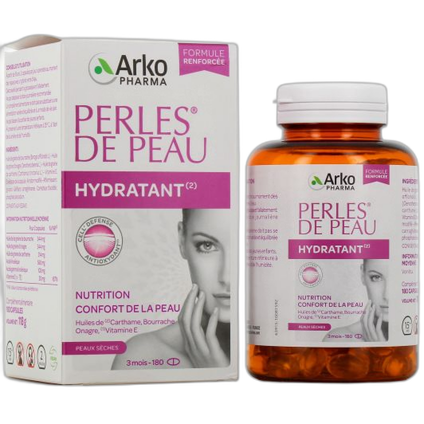 【Arkopharma】Hydrating Skin Pearls 180 Capsules