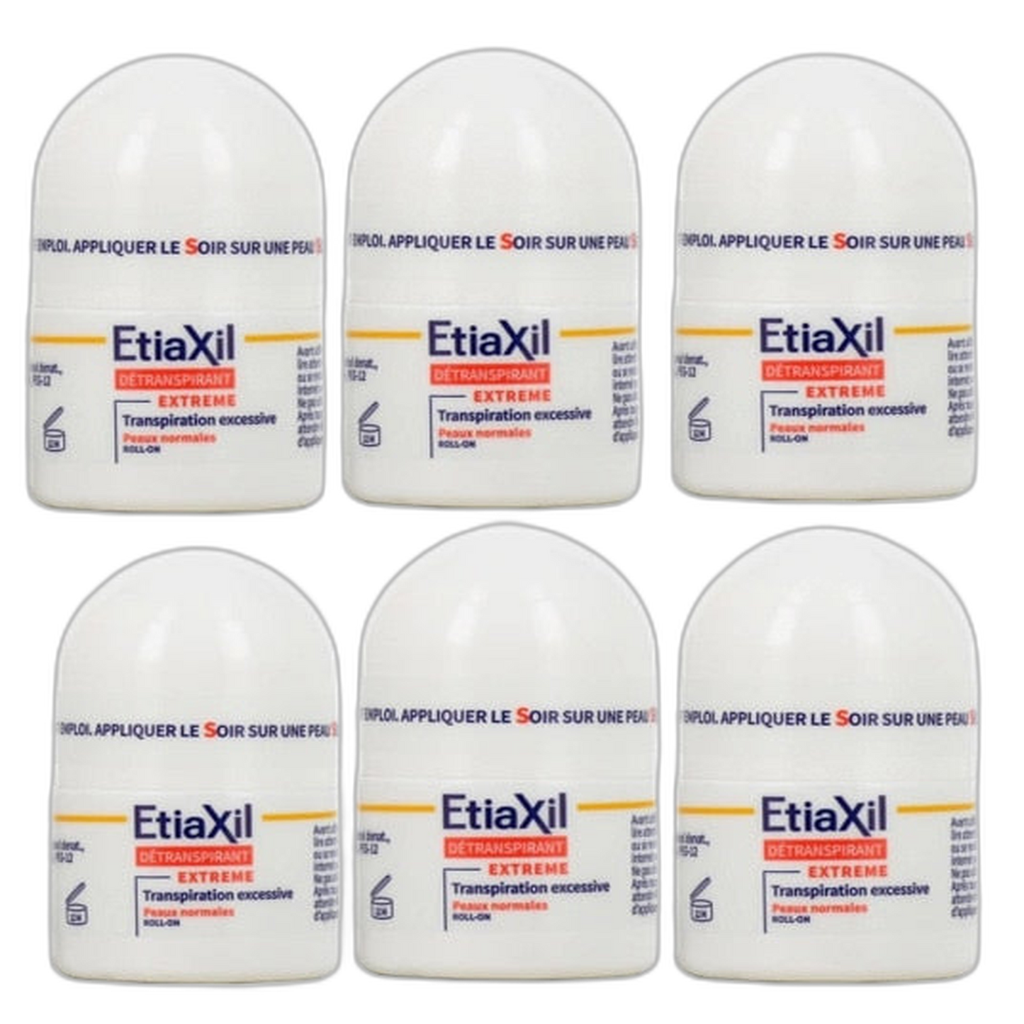 【Etiaxil】정상 피부용 땀 억제제 15 mL <0.5 fl oz> 6개 세트