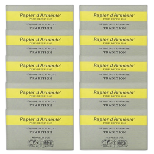 【Papier d’Arménie】Traditional (Incense Paper 3 X 12 Sheets / 36 Uses) 10pc Set