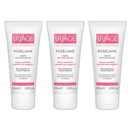 【Uriage】Roseliane Anti-Redness Cream 40 mL <1.4 fl oz> 3pc Set