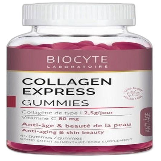 【BIOCYTE】Gummies Collagène Express Anti-Âge 45 Gummies