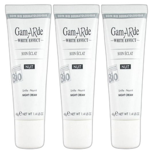 【Gamarde】Soin de Nuit Éclat Blanc 40 mL <1.4 fl oz> ensemble de 3 pièces