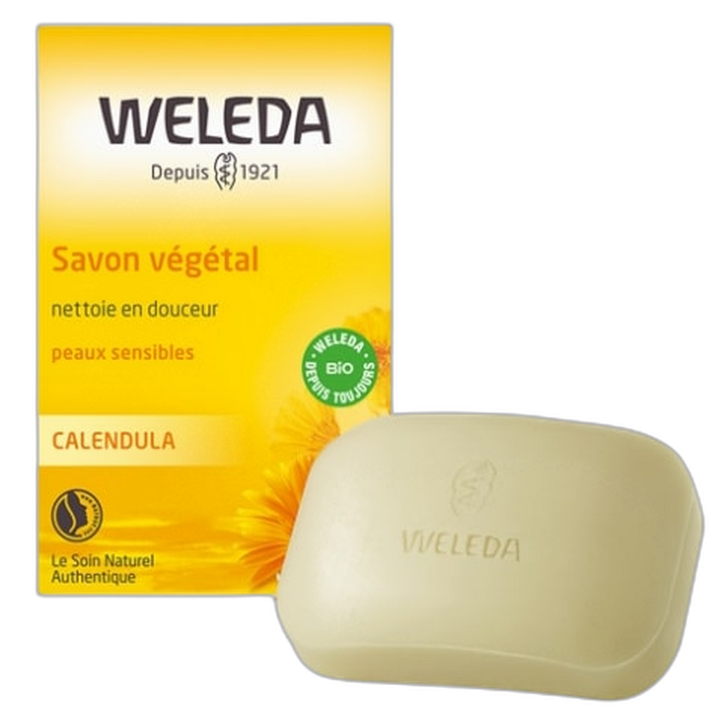 【Weleda】Savon Végétal au Calendula 100 g <3.53 oz>
