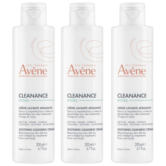 【AVENE】 CLEANANCE HYDRA CREME LAVANTE APAISANTE 200ml <6.76 fl oz> 3pc