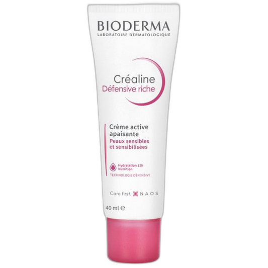 【Bioderma】Crème Apaisante Riche Défensive Créaline pour Peau Sensible 40 mL