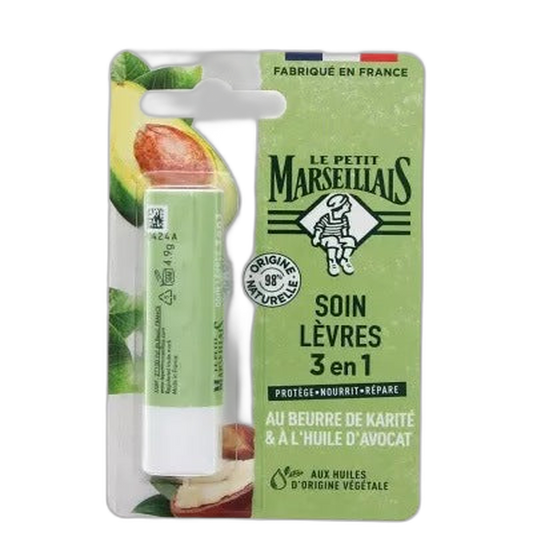 【Le Petit Marseillais】Soin des Lèvres 3 en 1 4,9 g <3,53 oz> Ensemble de 3 pièces