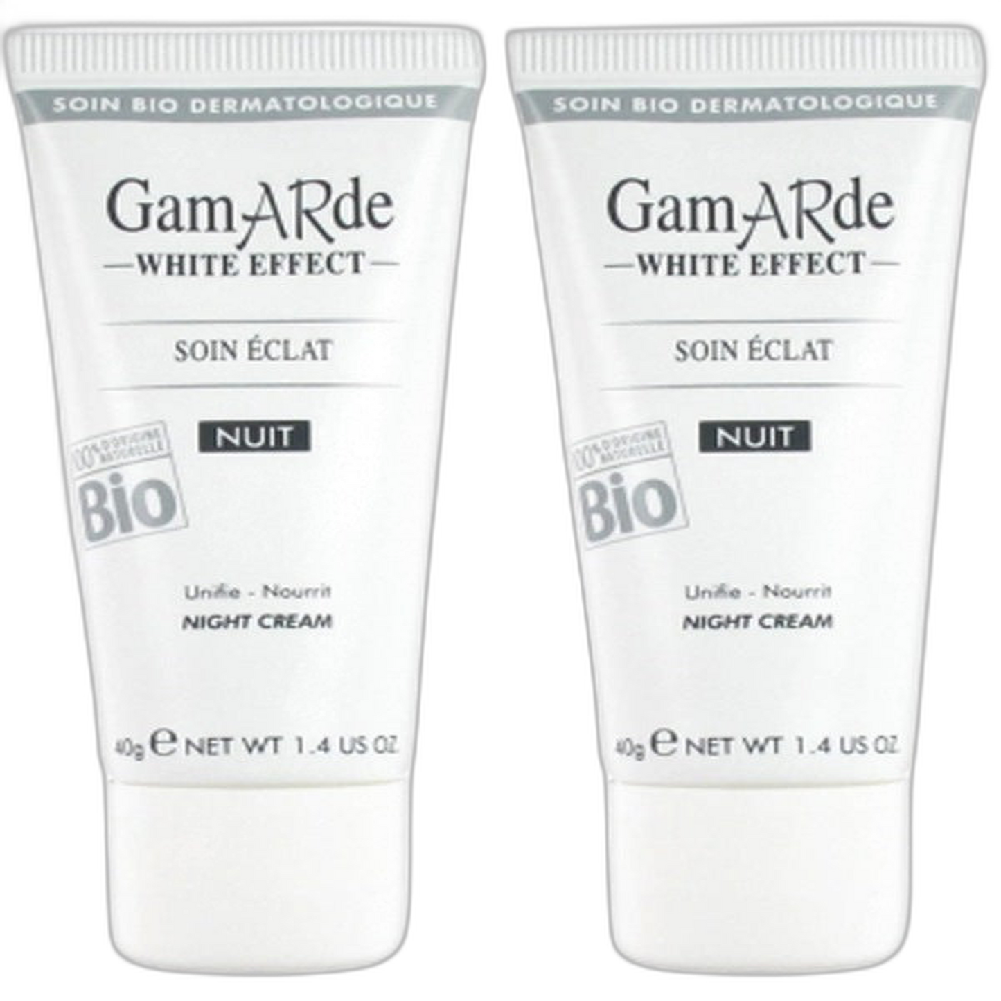 【Gamarde】화이트 이펙트 브라이트닝 나이트 크림 40 mL <1.4 fl oz> 2개 세트